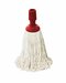 Minimop katoen 250 gram standaard steelverbinding Rood 