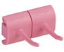Vikan Hygiëne Dubbel Haak Voor Hi-Flex Wandhouder 82mm Roze