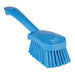 Vikan Zachte Afwasborstel Met Korte Steel 270mm Blauw