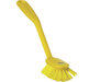 Vikan Medium Vaatborstel Met Schraabrand 280mm Geel