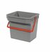 Numatic Grijze emmer 15 liter met rode hendel t.b.v. MM