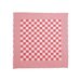 Theedoeken geblokt Rood, 70x70cm pak 1x6 stuks