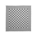 Theedoeken geblokt ZWART, 70x70cm pak 1x6 stuks
