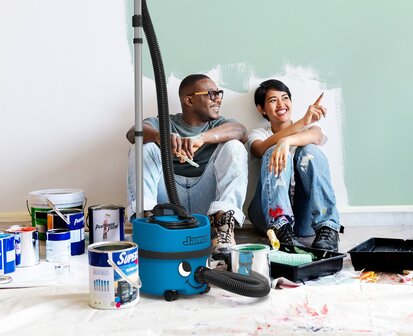 Numatic Stofzuiger James JVP187-11 sky blue met kit AS0