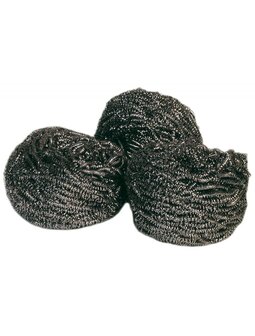 RVS schuurbol spons 10 stuks 