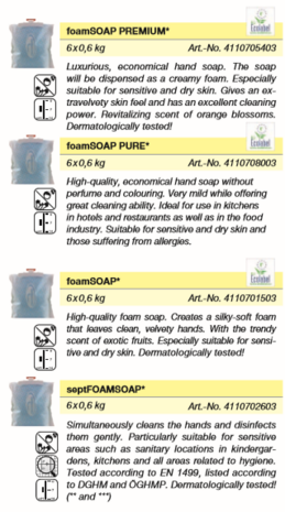 Zeep voor touchfoam white Hagleitner