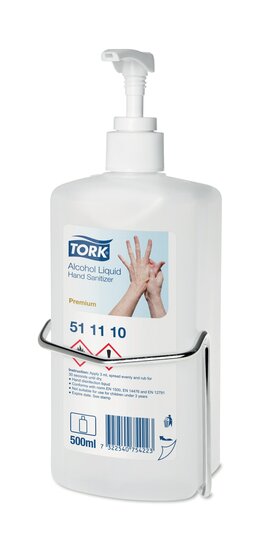 Tork Premium Alcohol Liquid Hand Sanitizer Pomp 500ml/flacon, 12st/doos