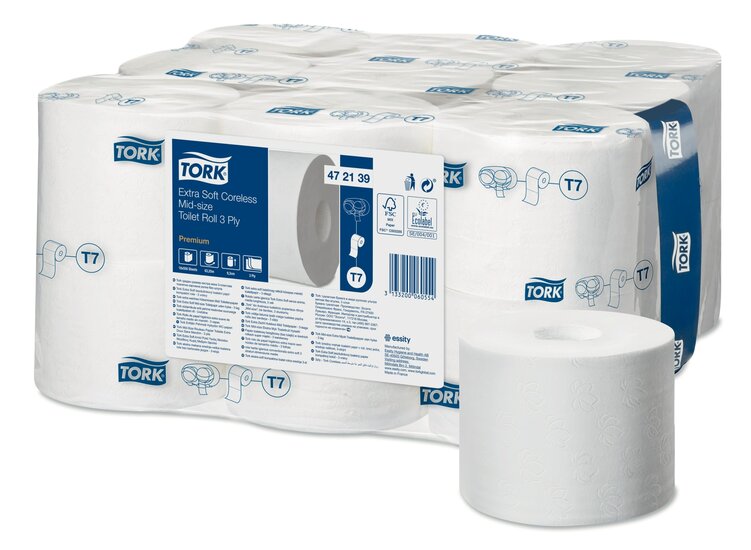 Tork Toiletpapier Extra Zacht   T7  3-laags 18rol/pak