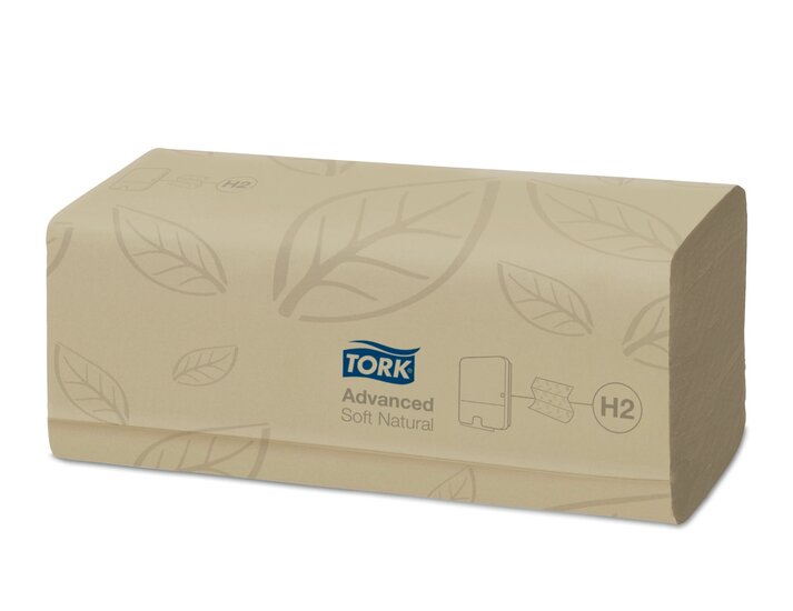 Tork Xpress&reg; Zachte Naturel Multifold Handdoek H2 2-Laags 3780 stuks 21x180