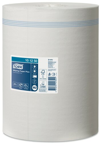 Tork Wiping Plus Centerfeed Poetspapier 2-laags M2 wit, 6rol/doos
