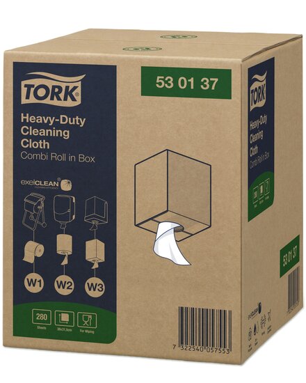 Tork Premium Poetsdoek 530 280 vel wit, W1/W2/W3, 1-Laags, per stuk