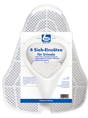 Becher Zeefinzetstukken voor urin..