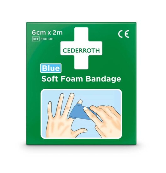 Cederroth Soft Foam Bandage Blue 2m