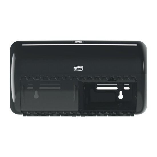Tork Traditioneel Toiletpapier Dispenser kunststof T4 Zwart 