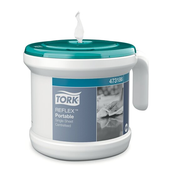 Tork Reflex Draagbare Vel-Voor-Vel Centerfeed Dispenser Startpakket Performance-Line, M4, per stuk