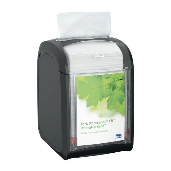 Tork Xpressnap Fit&reg; Tabletop servetdispenser N14 Zwart