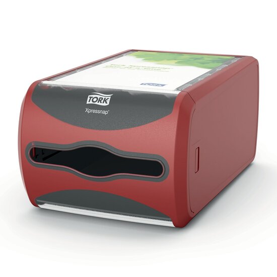 Tork Xpressnap Dispenser Counter N4 rood, per stuk 