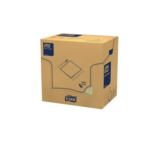 Tork Soft Dinerservet Advanced 3-Laags Limoen 1/4 vouw 12x100st, 1.200st/doos