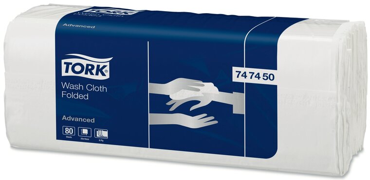 Tork Advanced Waslap 1600 stk, 6-laags, 20x80st, 1.600st/doos
