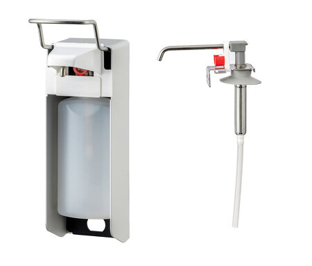 All Care MediQo-line Zeep- &amp; desinfectiemiddeldispenser 500 ml KB aluminium