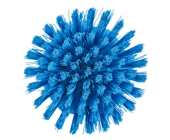 Vikan Harde Ronde Werkborstel 110mm Blauw