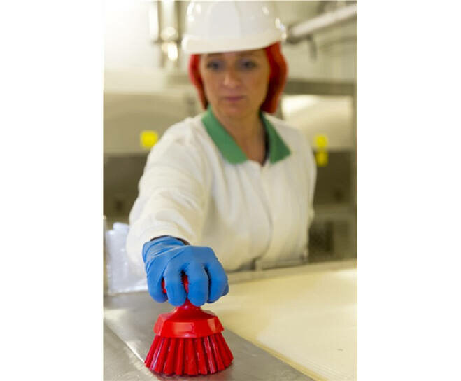 Vikan Harde Ronde Werkborstel 110mm Rood