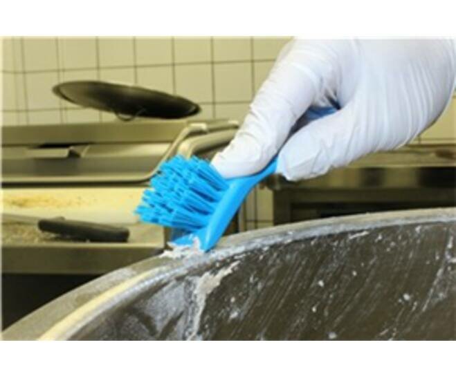 Vikan Precisieborstel Met Schraper 150mm Blauw