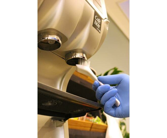 Vikan Precisieborstel Met Schraper 150mm Wit