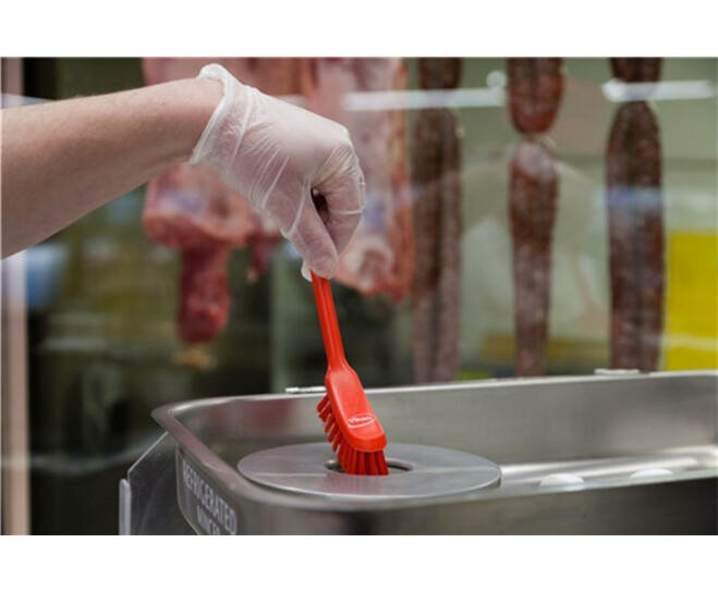 Vikan Medium Vaatborstel Smalle Borstelkop 290mm Rood