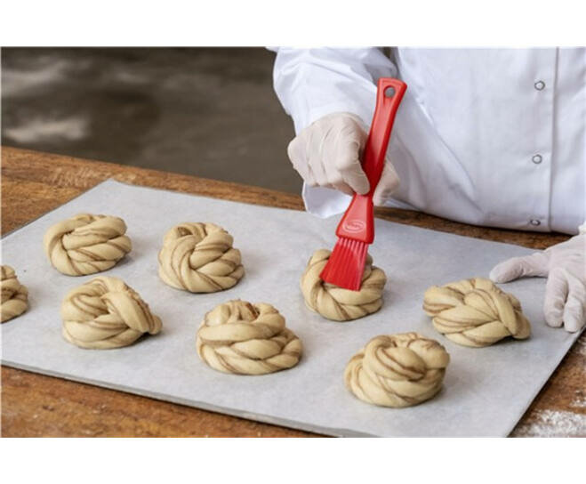 Vikan Zachte Platte Deegborstel 30mm Rood