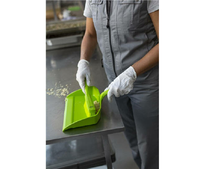 Vikan Handveger Zachte Vezel 330mm Limoen