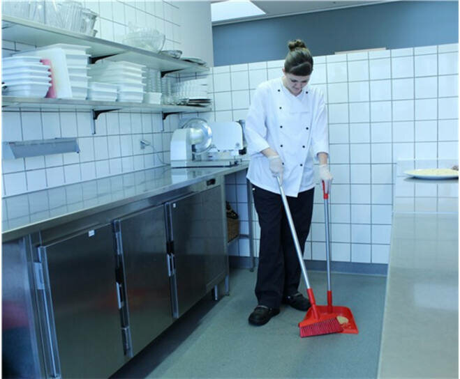 Vikan Rechtopstaande Stofblik 330mm Rood