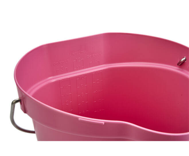 Vikan 12L Emmer Met Schenktuit En Maatverdeling Roze