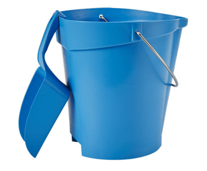 Vikan 12L Emmer Met Schenktuit En Maatverdeling Blauw