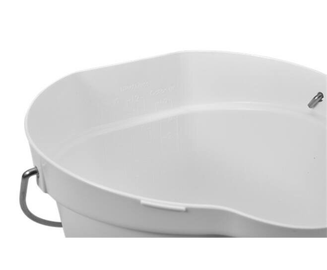 Vikan 12L Emmer Met Schenktuit En Maatverdeling Wit