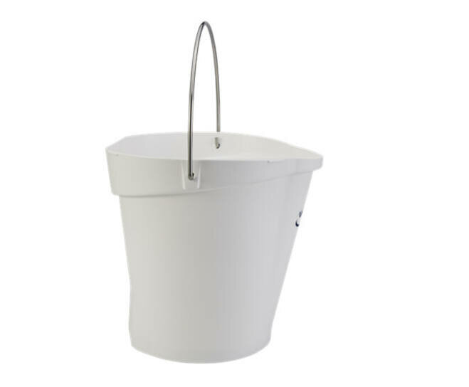 Vikan 12L Emmer Met Schenktuit En Maatverdeling Wit