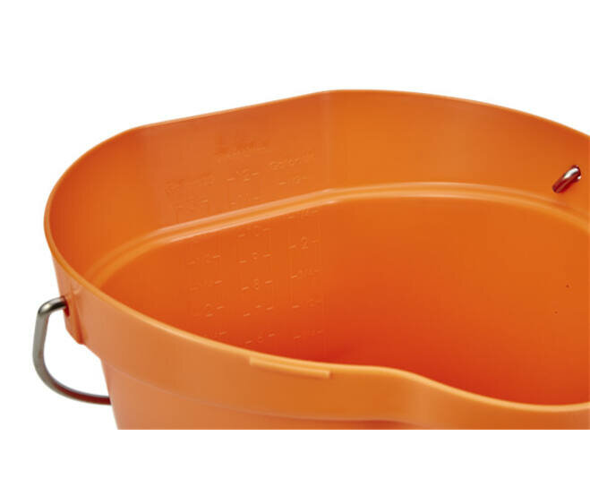 Vikan 12L Emmer Met Schenktuit En Maatverdeling Oranje