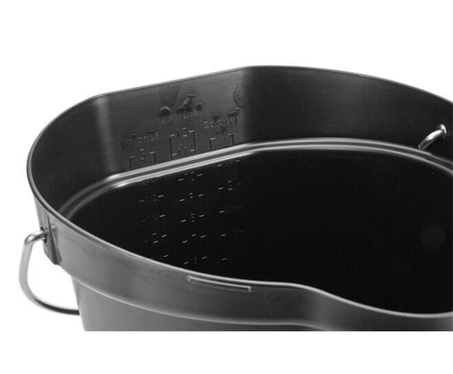 Vikan 12L Emmer Met Schenktuit En Maatverdeling Zwart