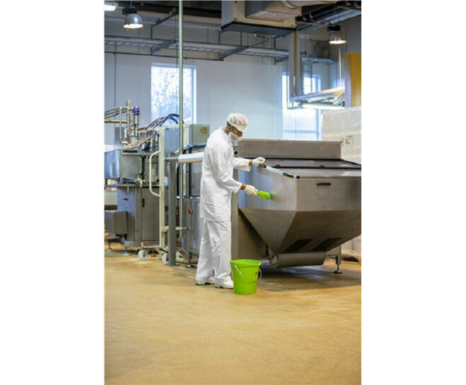 Vikan Harde Afwasborstel Met Korte Steel 270mm Limoen