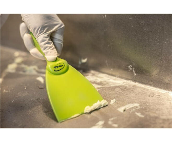Vikan Handschraper Smal 75mm Limoen 