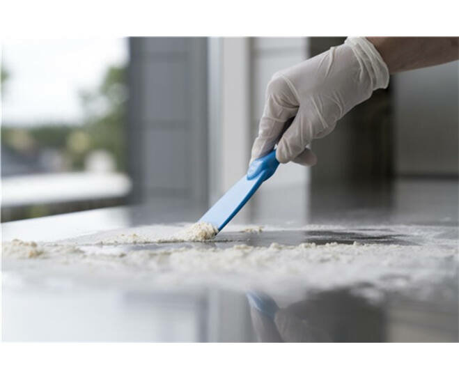 Vikan Handschraper Smal 75mm Blauw