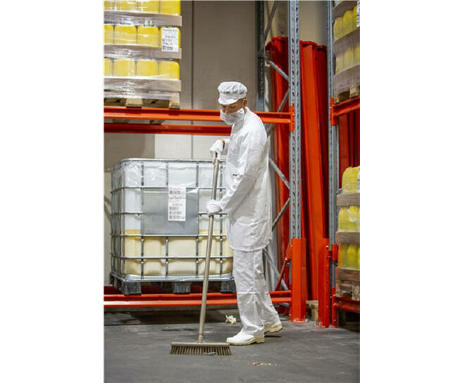 Vikan Hygiene Bezem Combi Zacht/Hard Bruin 410mm