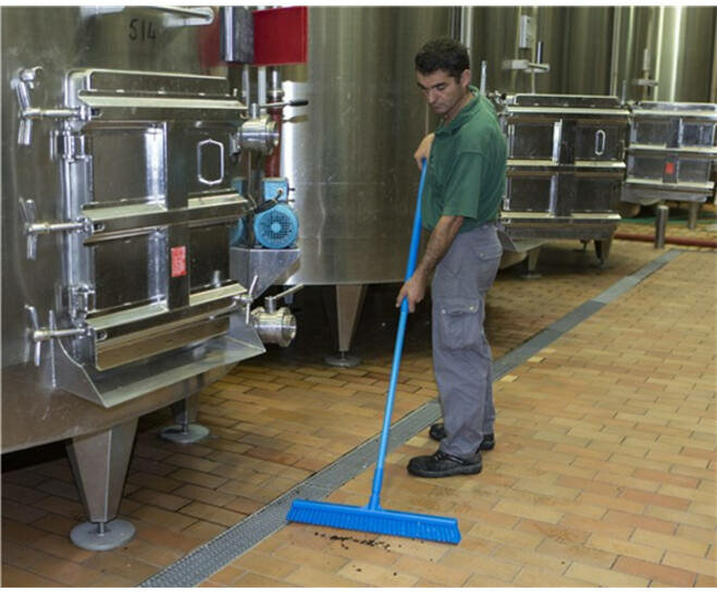 Vikan Harde Brede Vloerschrobber Blauw 470mm