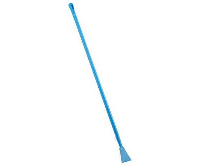 Vikan Nylon Handschraper Met Schroefdraad Breed 100mm Blauw
