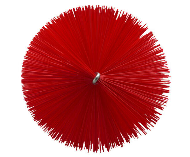 Vikan Pijpborstel Medium Voor Flexibele kabel &Oslash;90, 200mm Rood