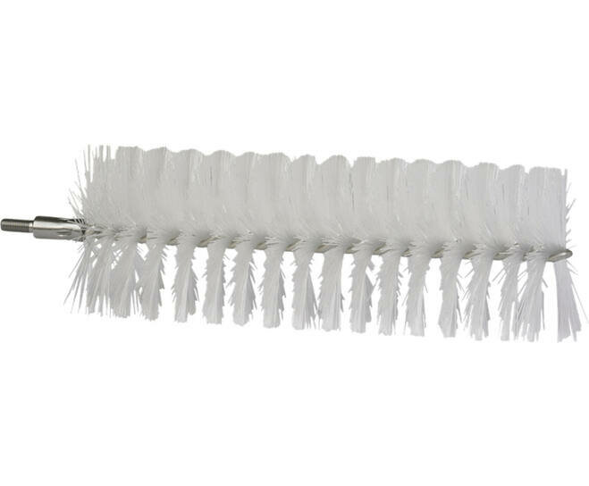 Vikan Pijpborstel Medium Voor Flexibele Kabel &Oslash;60, 200mm Wit