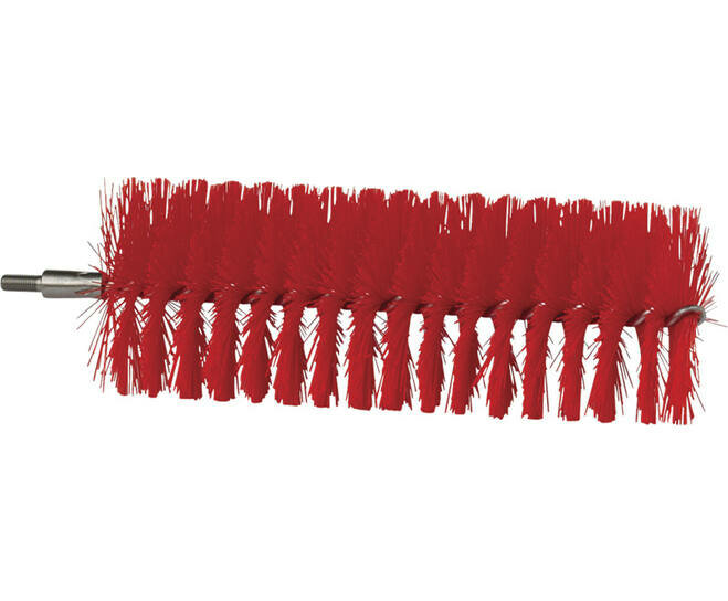 Vikan Pijpborstel Medium Voor Flexibele Kabel &Oslash;60, 200mm Rood