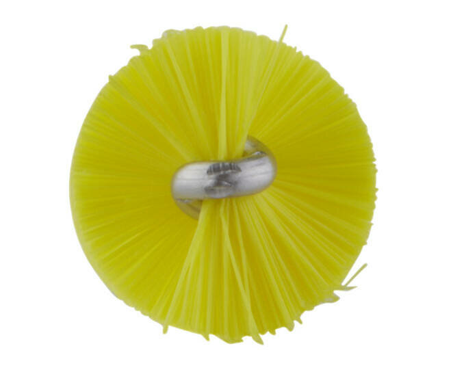 Vikan Pijpborstel Medium Voor Flexibele Kabel &Oslash;20, 200mm Geel