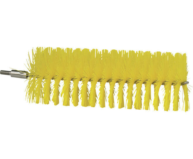 Vikan Pijpborstel Medium Voor Flexibele Kabel &Oslash;60, 200mm Geel