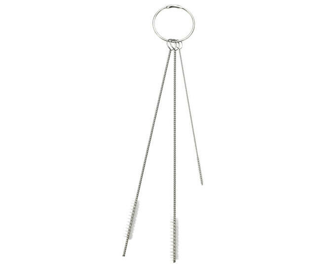 Vikan Zachte Reinigingsset Met 3 Borstels &Oslash;2, &Oslash;5 en &Oslash;6mm, 150mm Wit